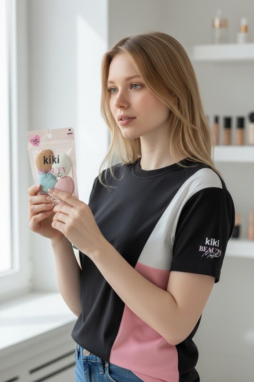 Mini soft makeup blending sponge, ideal for women and girls
