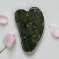 Gua cha stone for facial massage and muscle relaxation